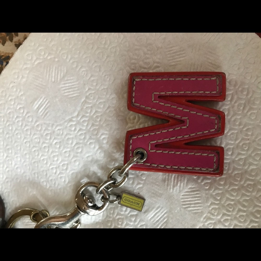 Coach M keychain